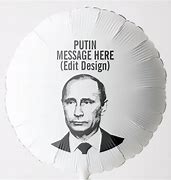Image result for Balloon with Putin