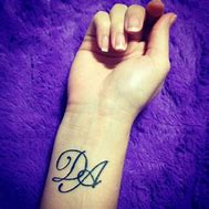Image result for Letter D Tattoo
