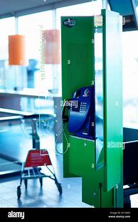 Image result for Green Phone Booth in Airport Holland