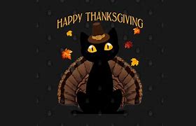 Image result for Thanksgiving Black Cat