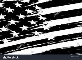 Image result for Tattered American Flag Blacck and White