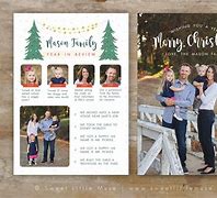 Image result for Year in Review Christmas Card Template