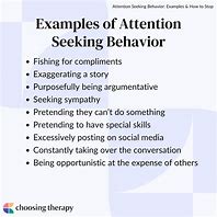 Image result for Attention-Seeking Behaviour