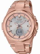 Image result for Rose Gold Round Shape Casio Watch
