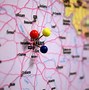 Image result for Map with Pins Jpg