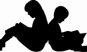 Image result for Reading Silhouette Clip Art