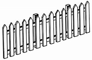 Image result for Wood Fence Clip Art Black and White