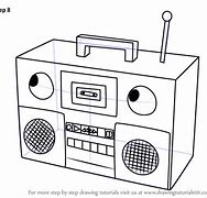 Image result for boomboxes draw simple