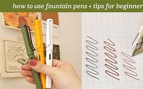 Image result for How to Use Fountain Pen