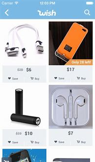 Image result for Wish Shopping iPhone