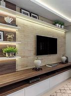 Image result for 85 Inch TV Living Room Design with 3D Wall Panels