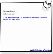 Image result for febroniano