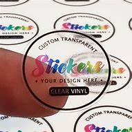 Image result for Personalised Clear Stickers