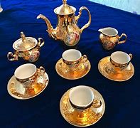 Image result for Gold Plated Tea Set