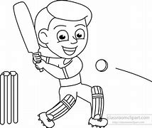 Image result for Simple Easy Cricket Outline
