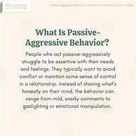 Image result for Define Passive Aggressive