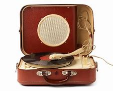 Image result for Vintage Suitcase Record Player