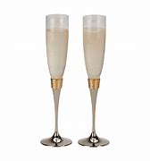 Image result for Personalized Wedding Champagne Flutes Gold