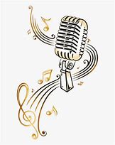 Image result for Microphone with Music Notes