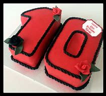 Image result for Number 10 Birthday Cake