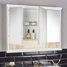 Image result for Mirrored Bathroom Cabinet