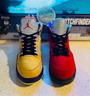 Image result for Red and Yellow Jordan's
