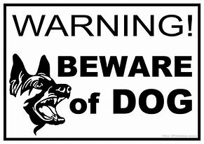 Image result for Printable Beware of Dog Signs Free