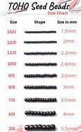 Image result for Bead Thread Size Chart