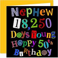 Image result for Happy 50th Birthday Nephew