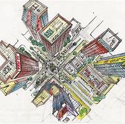 Image result for Pretty City Top View Drawing