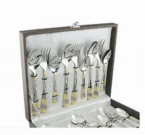 Image result for Gold Plated Cutlery Set