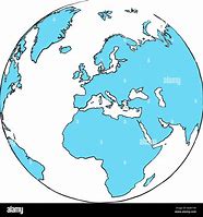 Image result for Globe Drawing Europe