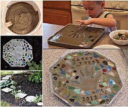 Image result for Concrete Stepping Stones Water