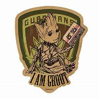 Image result for Groot Round Anime Sticker