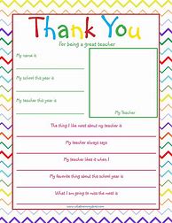 Image result for Note to Teacher Template