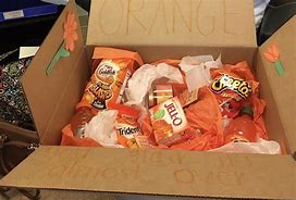 Image result for Orange Packaging On Snacks