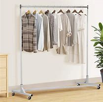Image result for Rolling Clothing Rack