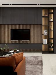 Image result for Living Room Modern TV Wall