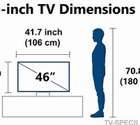 Image result for 46 Inch TV Dimensions