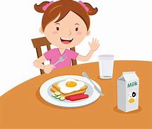 Image result for Girl Eating Breakfast Clip Art