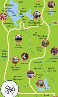 Image result for Central Park Walking Tour Map