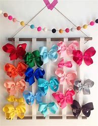Image result for Wooden Hair Bow Holders