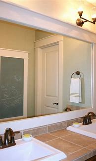 Image result for Bathroom Mirror Frame Ideas