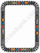 Image result for Train Track Page Border