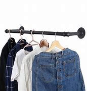 Image result for Industrial Wall Clothes Rack