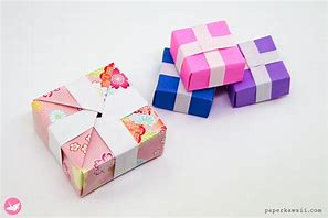 Image result for Origami Gift Box Instructions