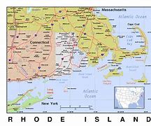 Image result for New England in Rhode Island Map