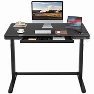 Image result for Adjustable Standing Desk with Drawers