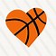 Image result for Basketball Heart Clip Art