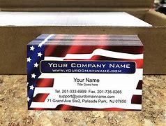Image result for Front and Back American Flag Business Cards